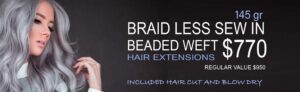 braid less sew in Hair Extensions Miami